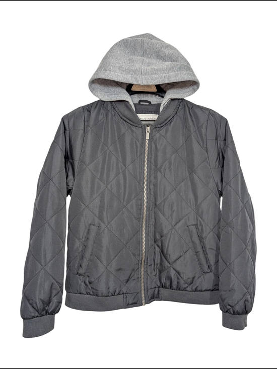 Carter's Other - Carter's Kids 10 Gray Quilted Hooded Puffer Jacket Zup Up Fleece Lined